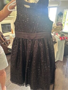 Cinderella Black Sequin Dress